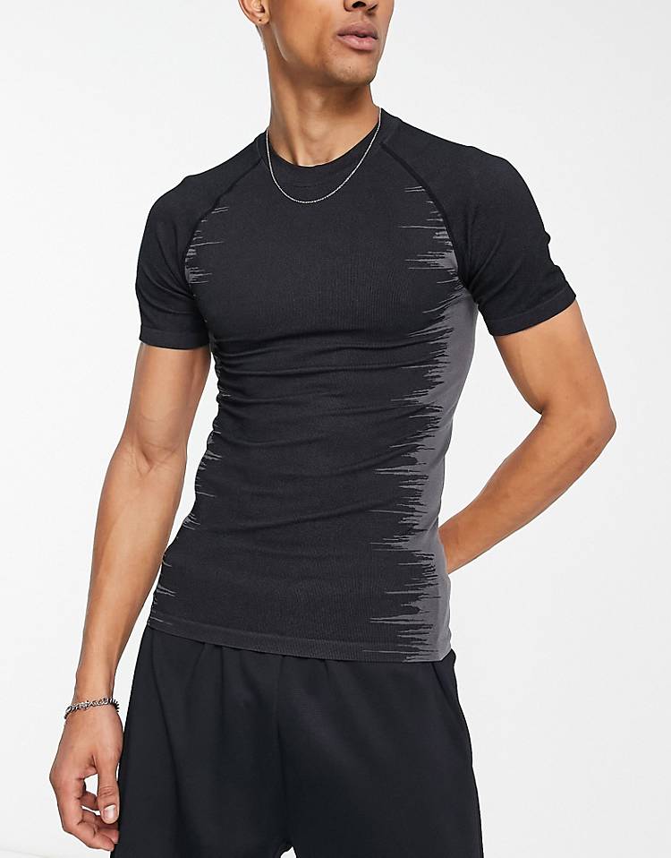 HIIT seamless t-shirt in dark gray